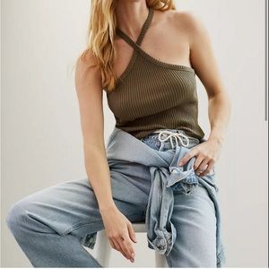 Anthropologie l.ta Tank Top Cross-neck